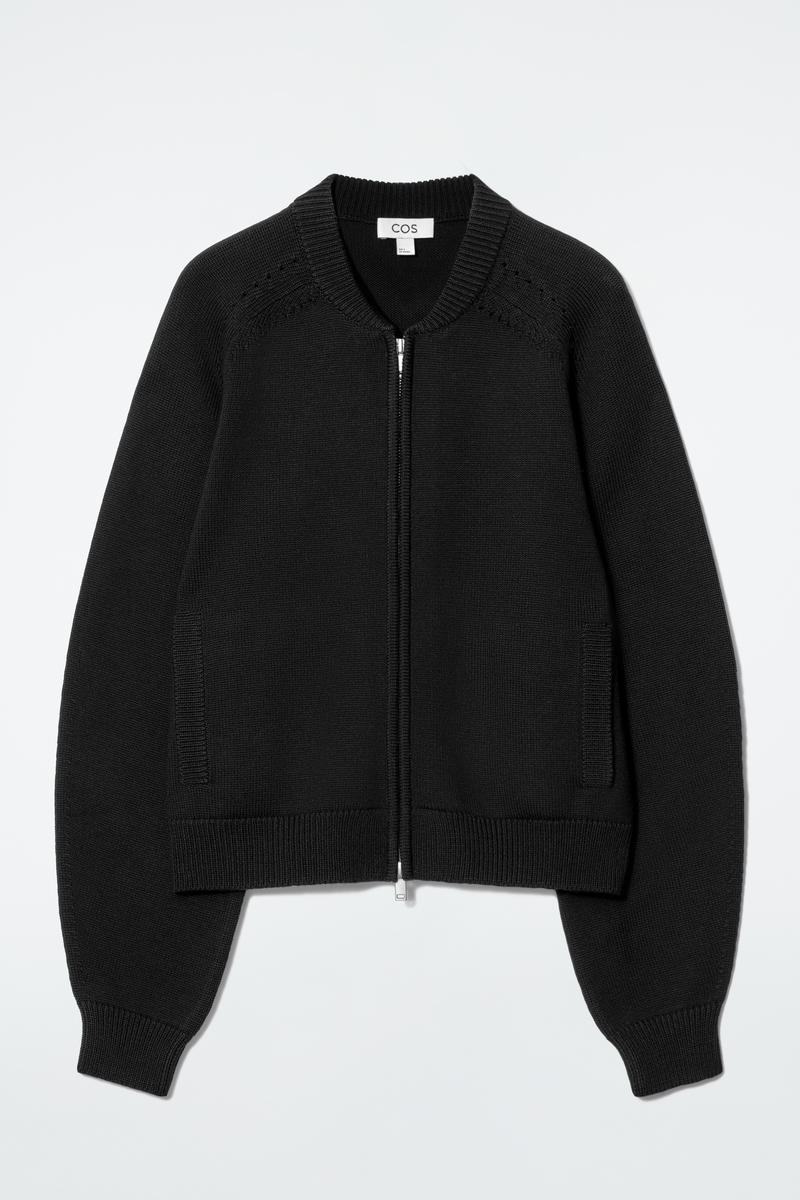COS ポインテルニットウールジャケット