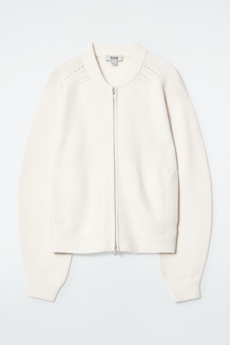 COS ポインテルニットウールジャケット