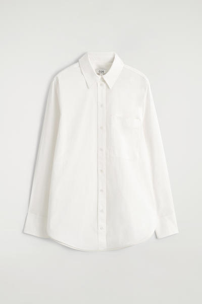 COS テーラードピマコットンシャツ