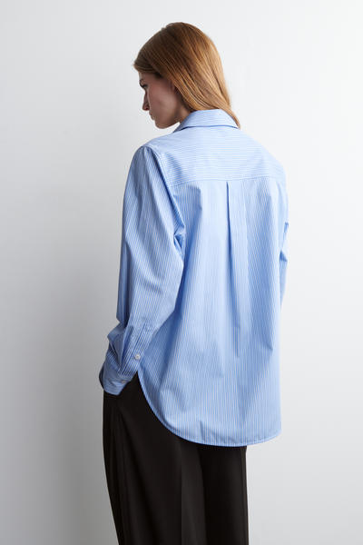 COS テーラードピマコットンシャツ