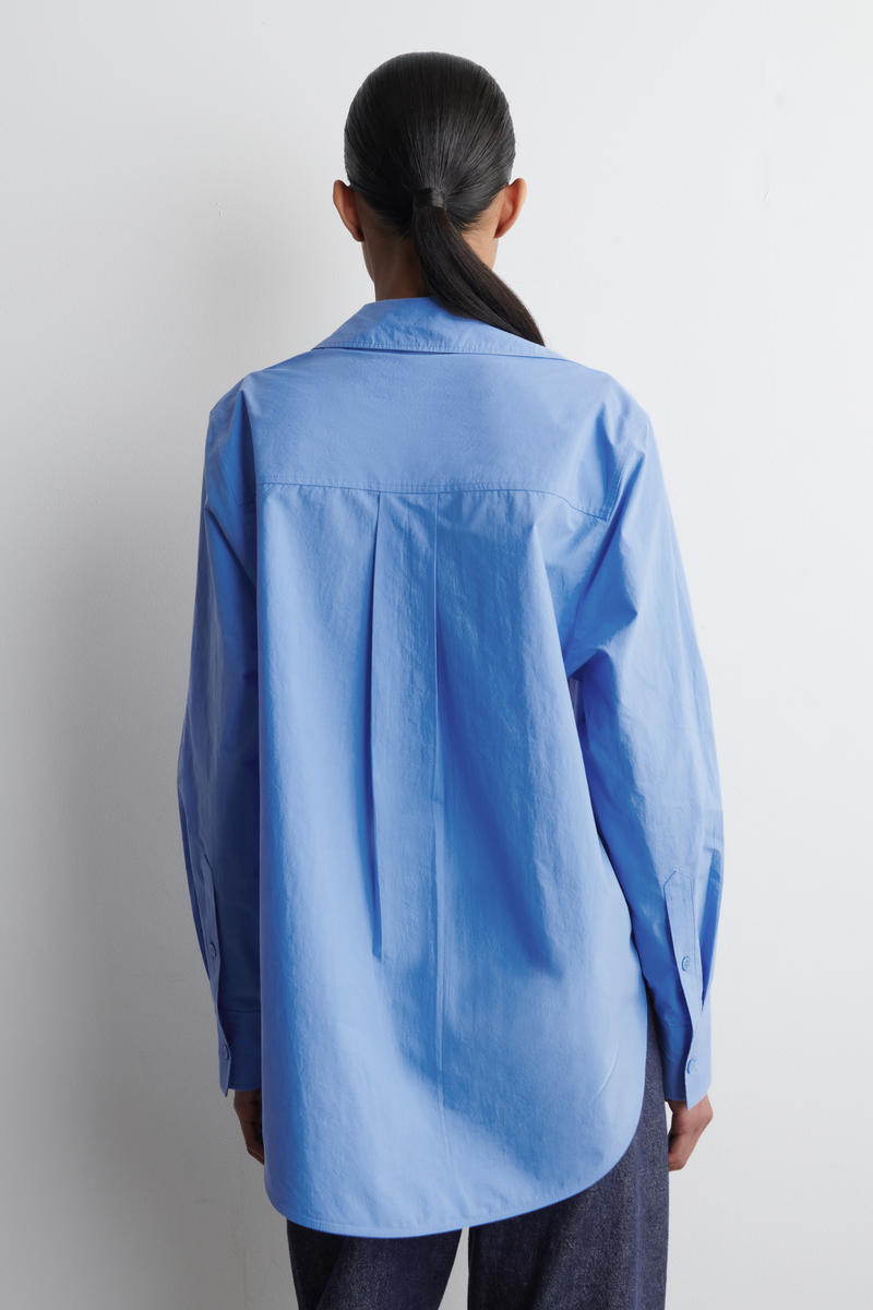 COS テーラードピマコットンシャツ