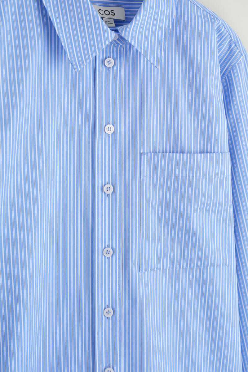 COS テーラードピマコットンシャツ