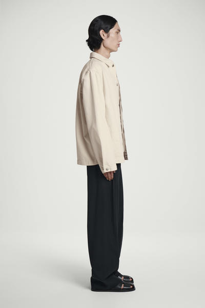 COS チェーンステッチデニムオーバーシャツ