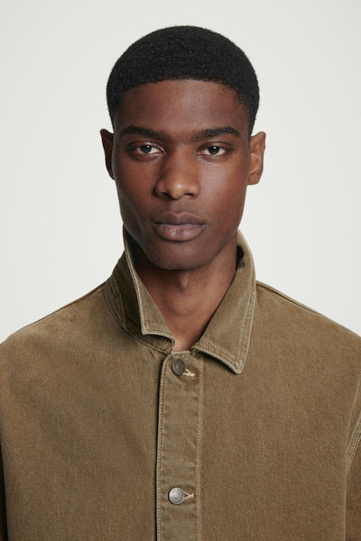 COS チェーンステッチデニムオーバーシャツ