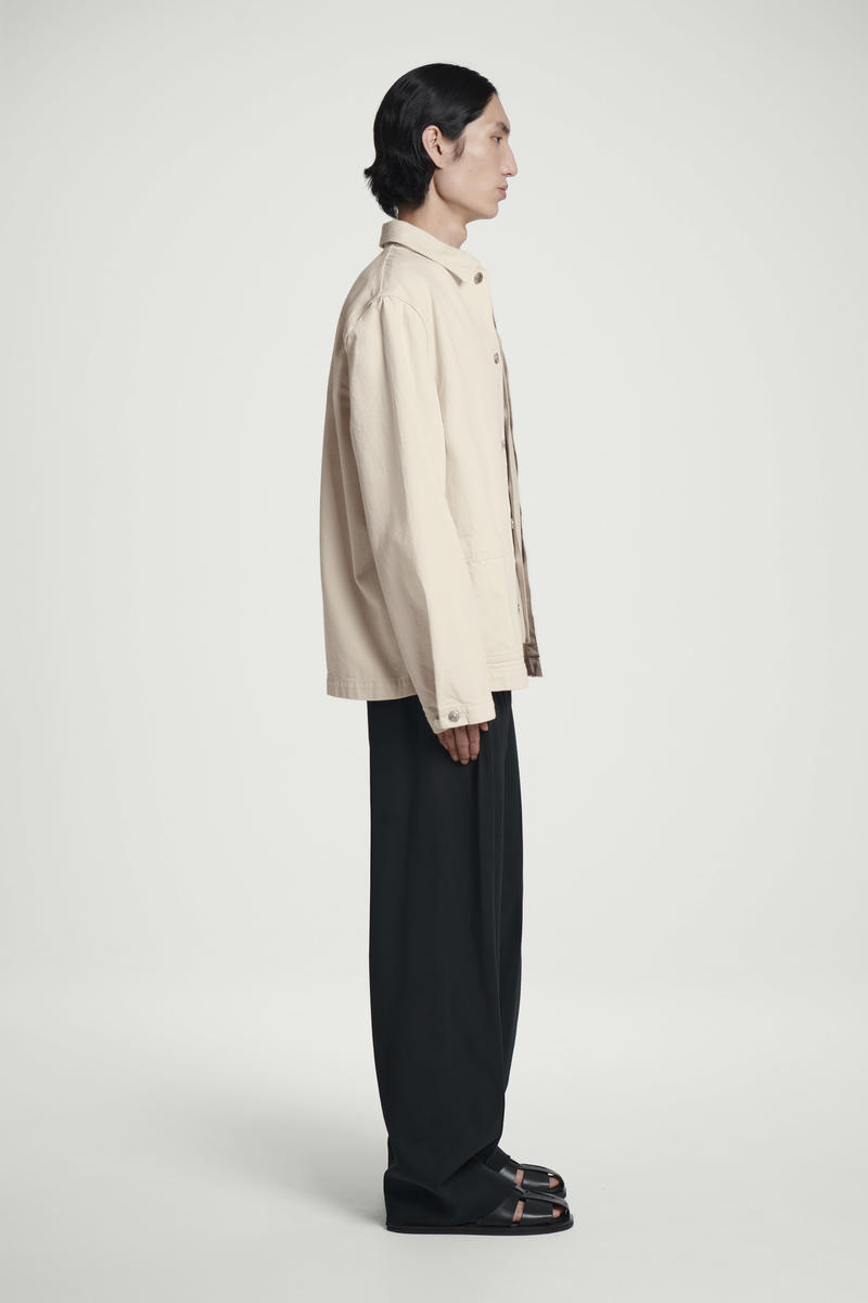 COS チェーンステッチデニムオーバーシャツ