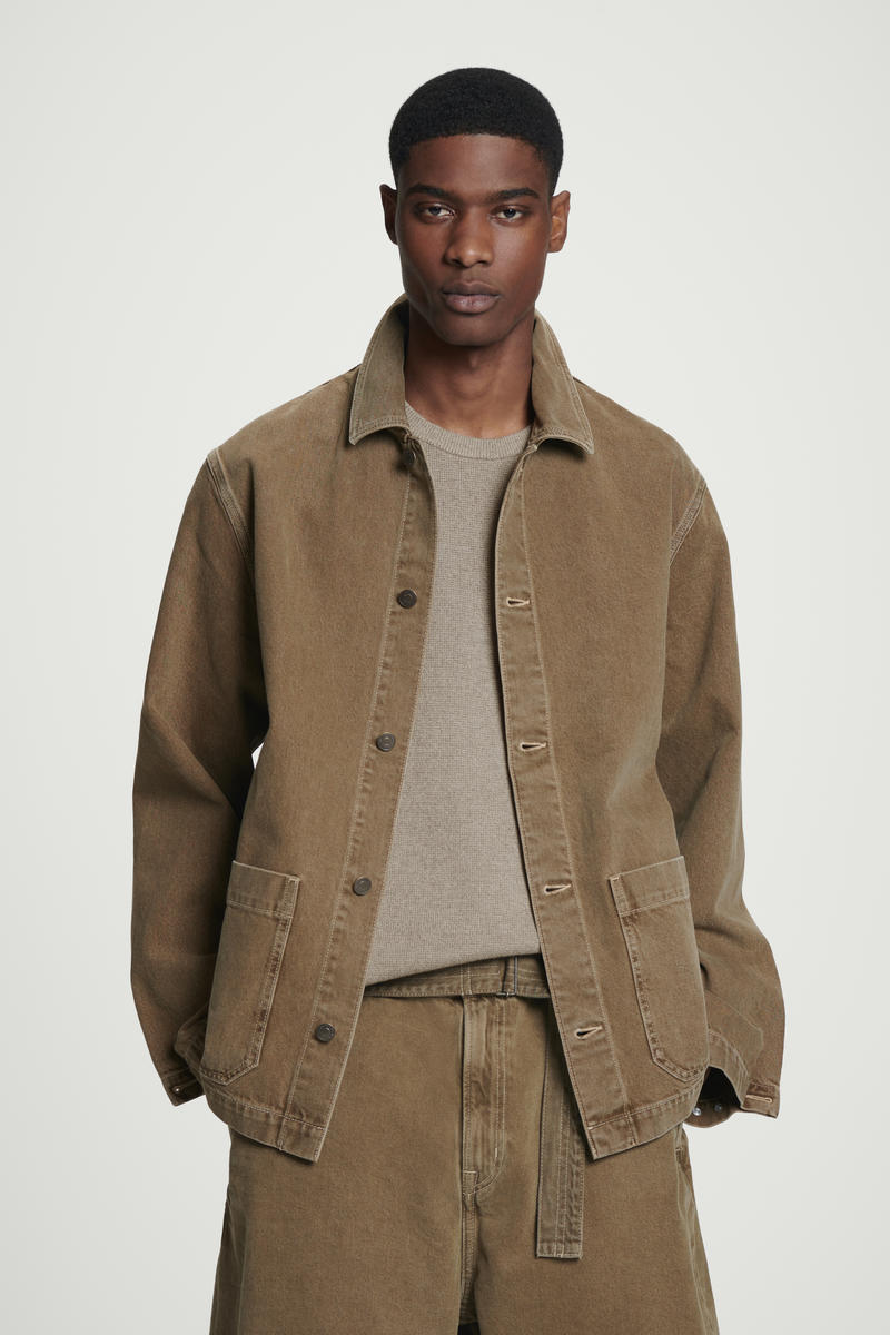 COS チェーンステッチデニムオーバーシャツ