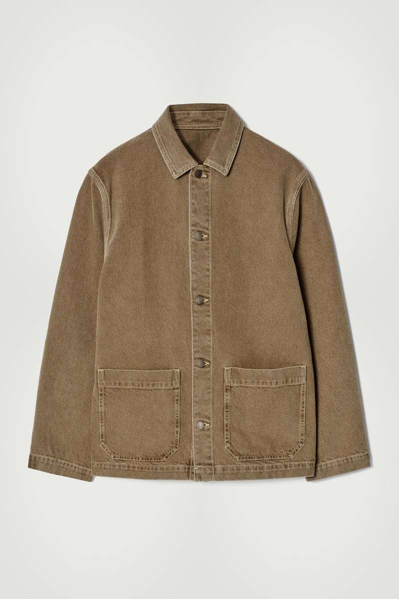 COS チェーンステッチデニムオーバーシャツ
