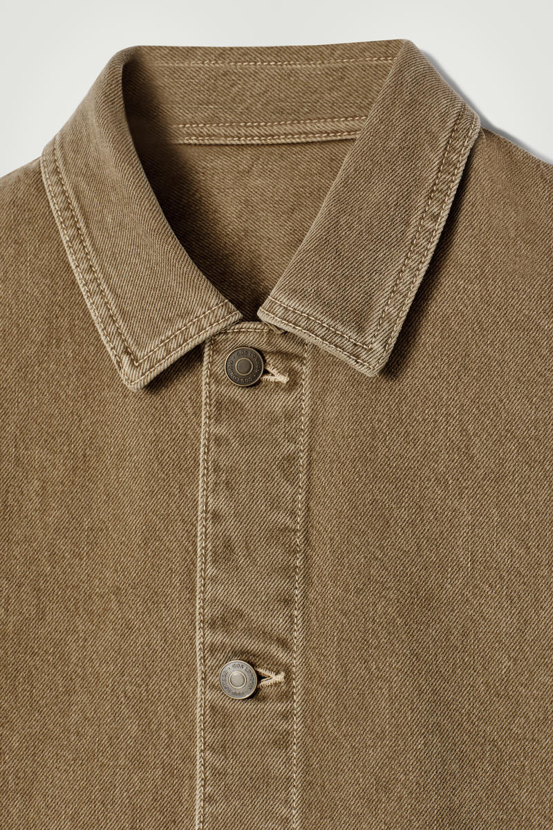 COS チェーンステッチデニムオーバーシャツ