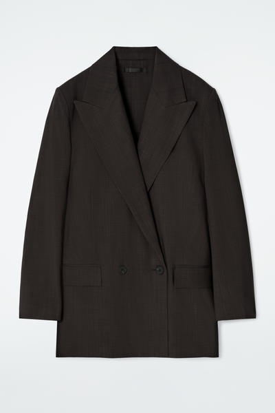 COS フルイドダブルブレストウールブレザー