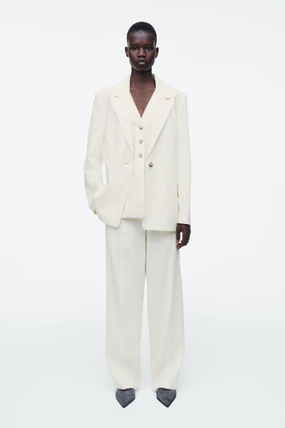 COS テーラードリネンパンツ