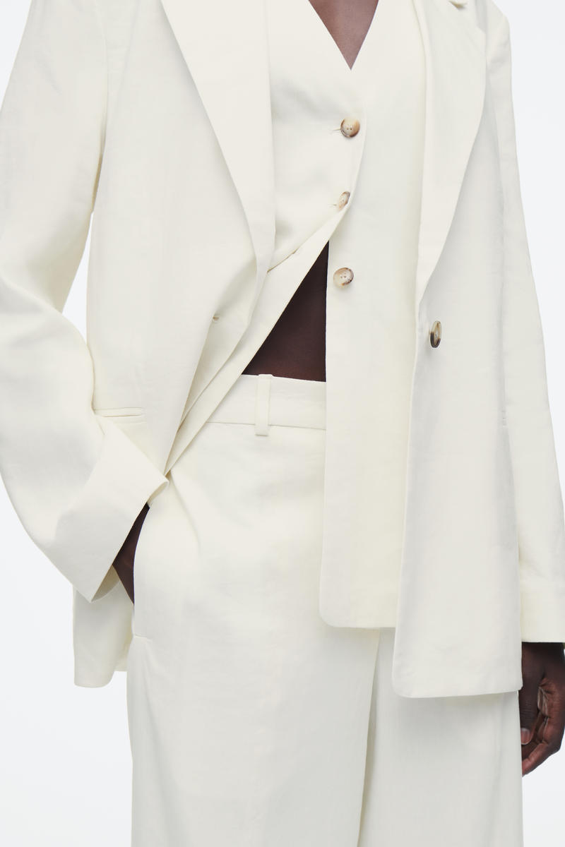 COS テーラードリネンパンツ