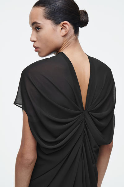 COS ドレープシアーミニワンピース