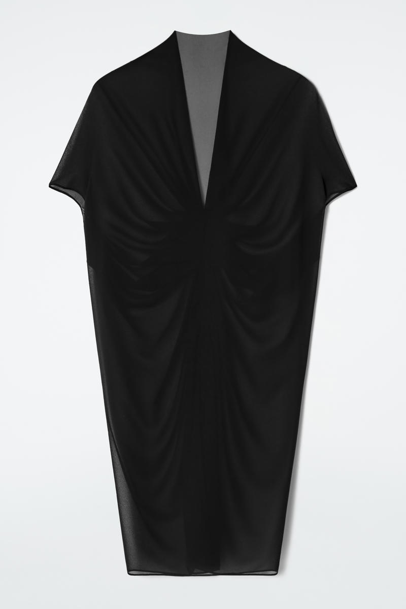 COS ドレープシアーミニワンピース