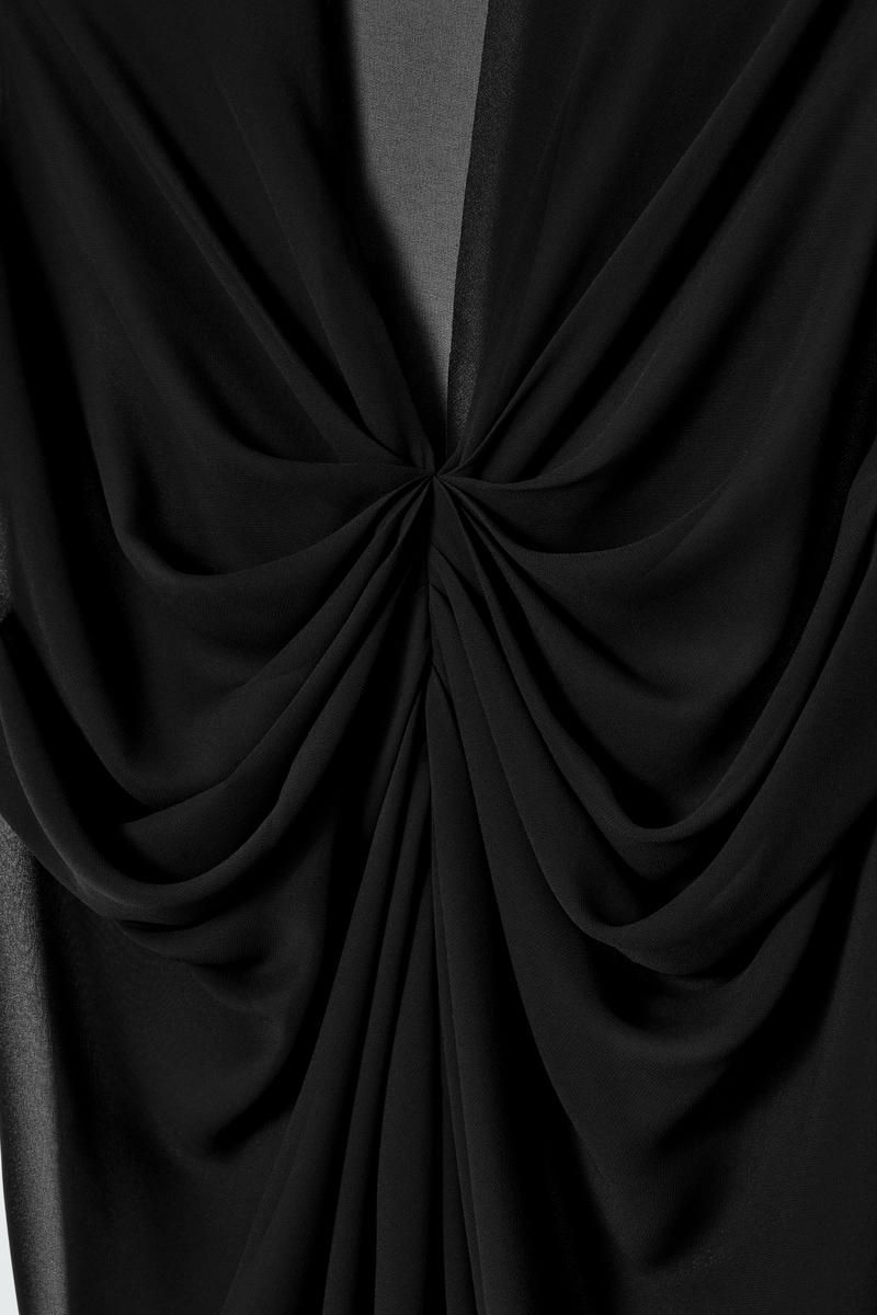 COS ドレープシアーミニワンピース