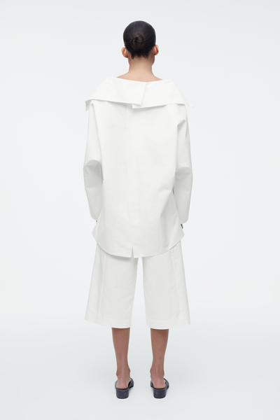 COS ハーフジップブルゾンシャツ