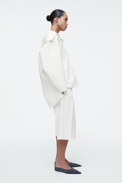 COS ハーフジップブルゾンシャツ