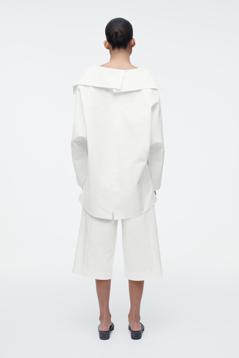 COS ハーフジップブルゾンシャツ