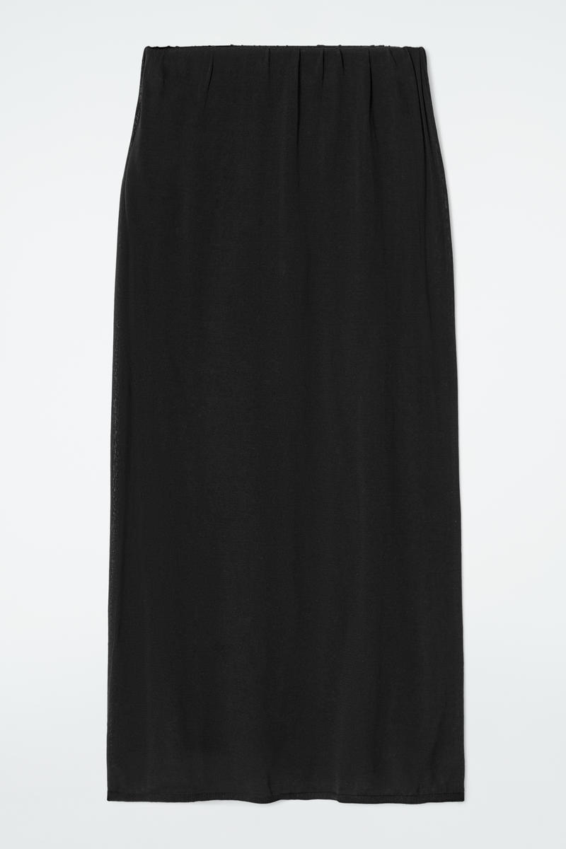 COS シアーニットスカート