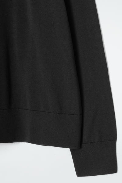 COS ニットシルクポロシャツ