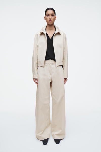 COS ニットシルクポロシャツ