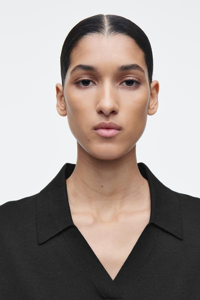 COS ニットシルクポロシャツ