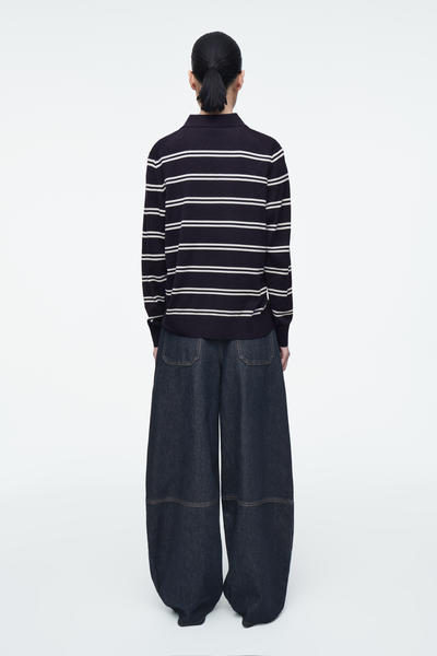 COS ニットシルクポロシャツ