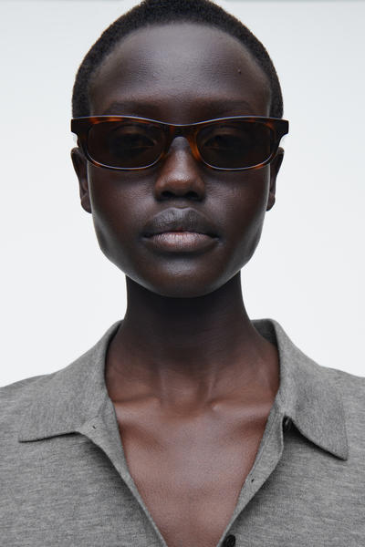 COS メリノウールブレンドポロシャツ