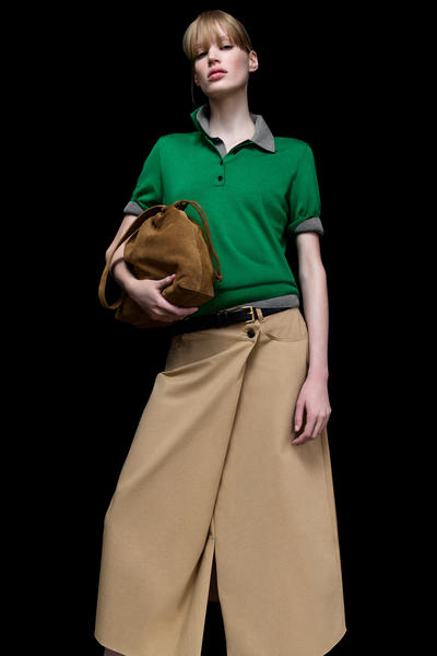 COS メリノウールブレンドポロシャツ