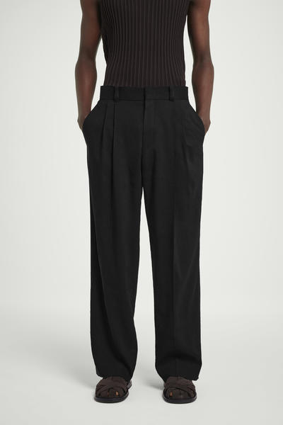 COS リネンブレンドワイドパンツ