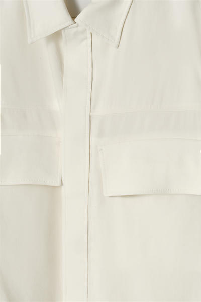 COS リネンブレンドユーティリティオーバーシャツ