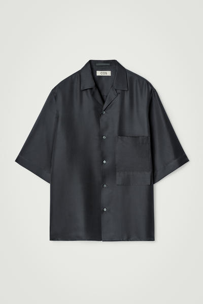 COS シルクリゾートシャツ