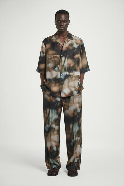 COS シルクリゾートシャツ