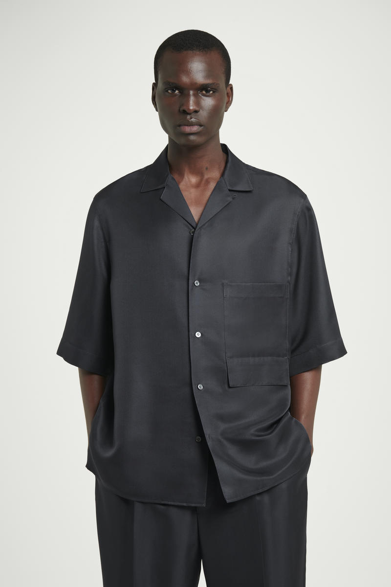 COS シルクリゾートシャツ