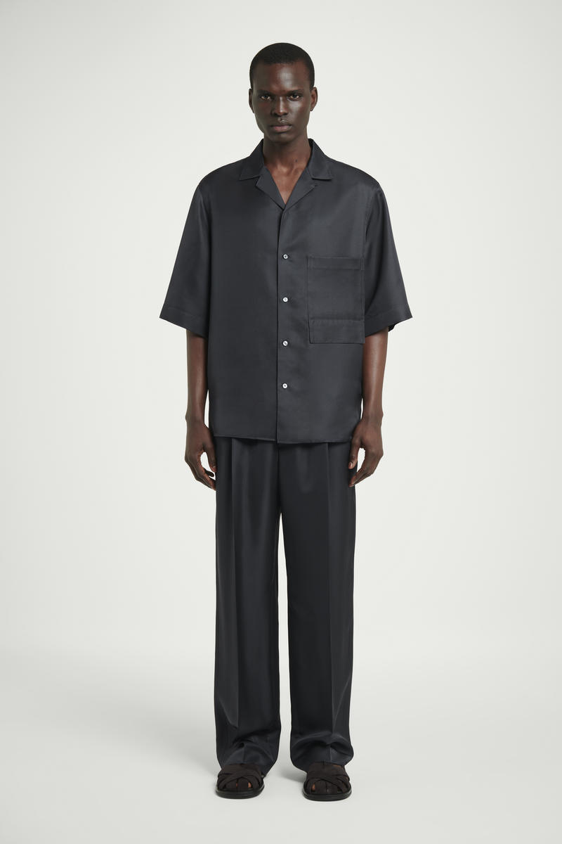 COS シルクリゾートシャツ