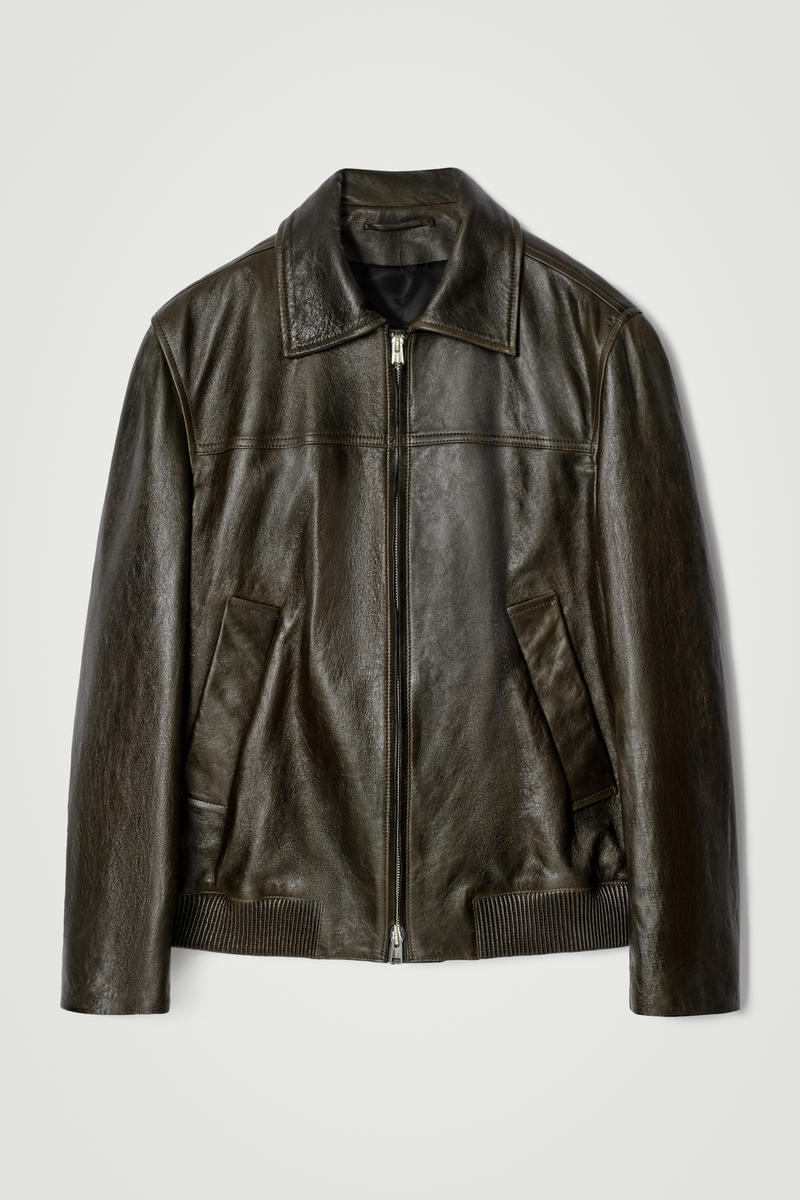 COS レザーアビエータージャケット
