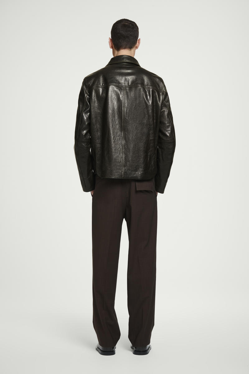 COS レザーアビエータージャケット