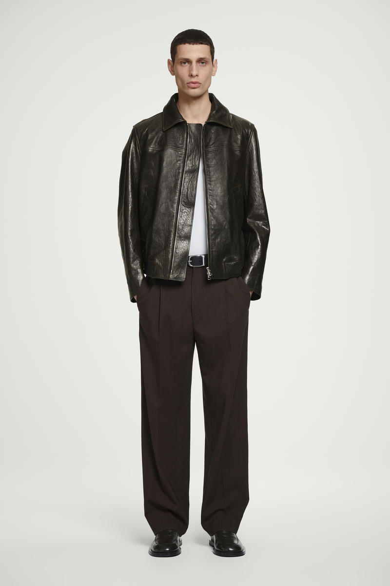 COS レザーアビエータージャケット