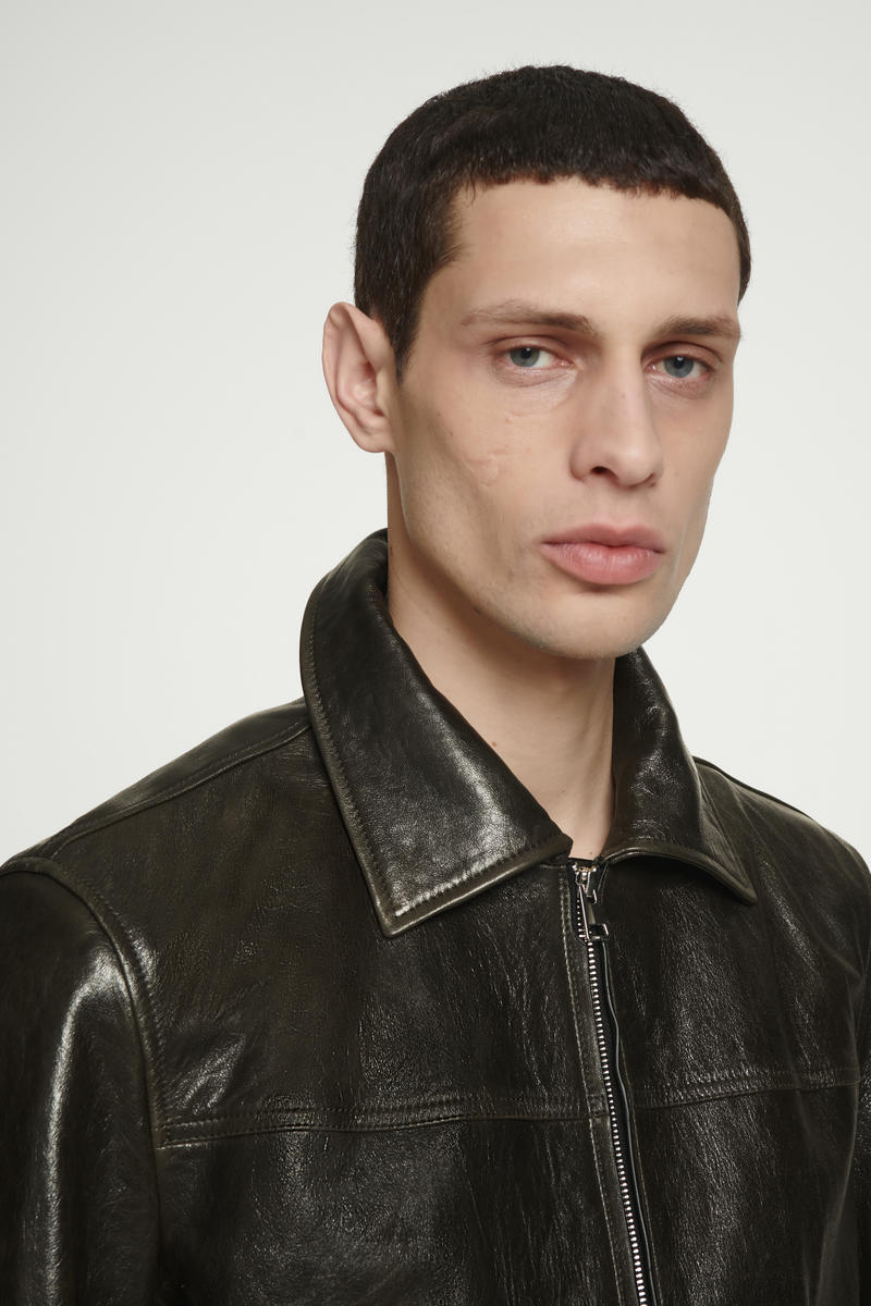 COS レザーアビエータージャケット