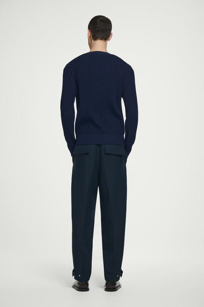 COS シルクコットンジップアップカーディガン