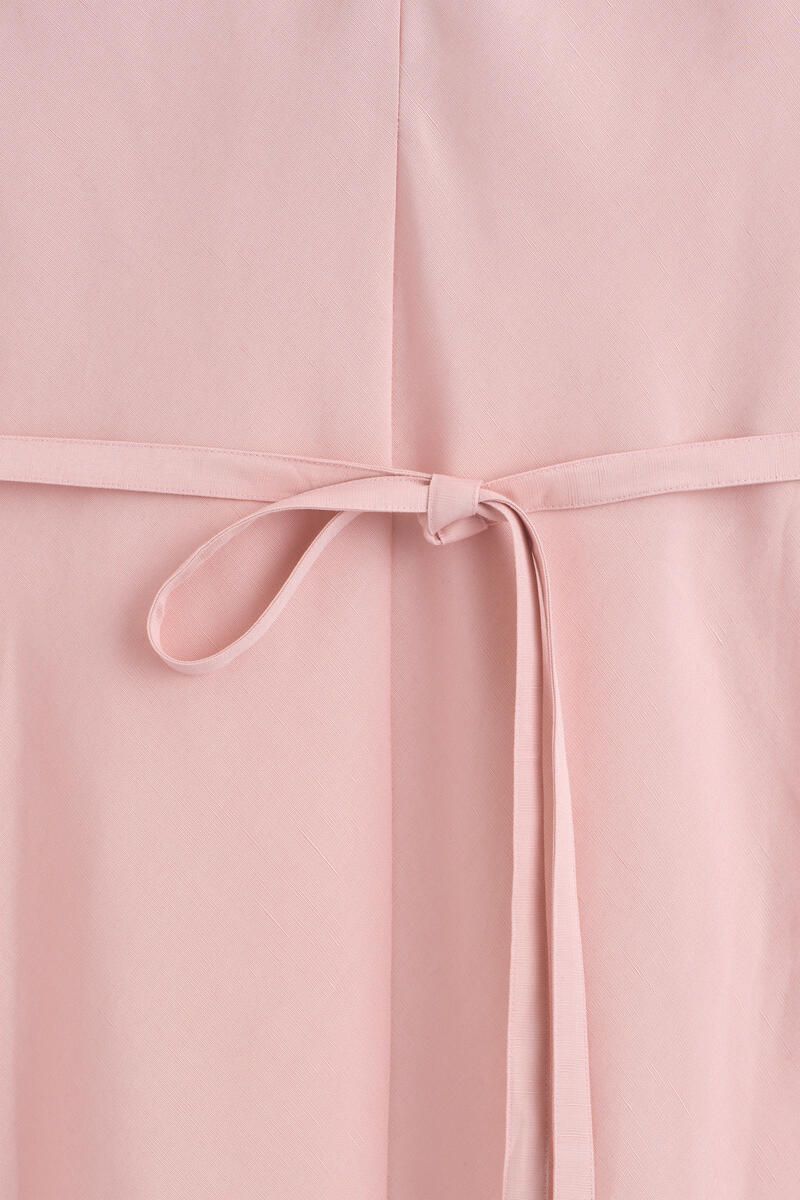 COS バイアスカット リネンブレンド ミディワンピース