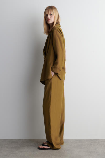 COS ショールカラー シルクブレザー