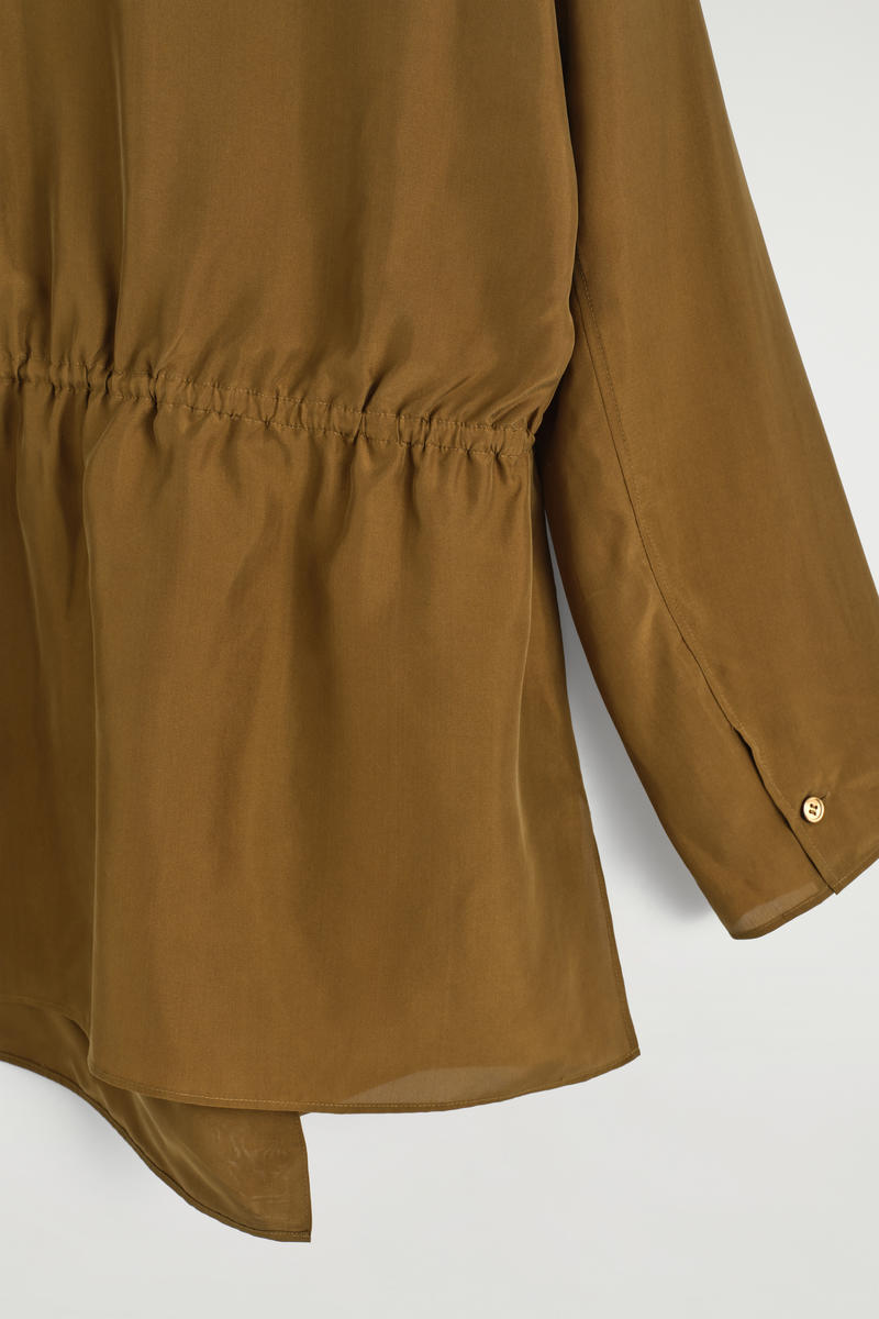 COS ショールカラー シルクブレザー