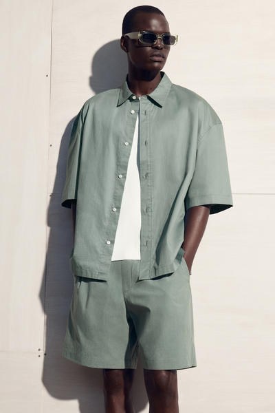 COS ピマコットン エラスティックショートパンツ