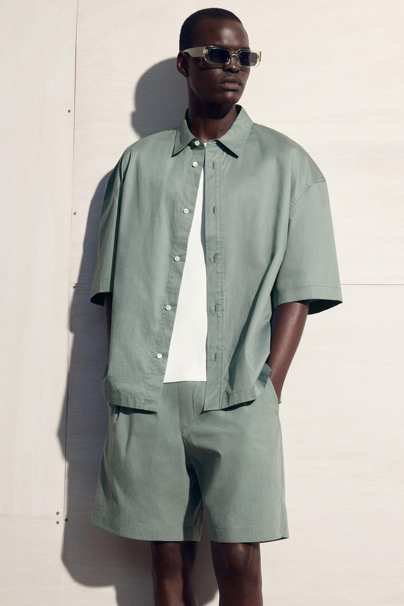 COS ピマコットン エラスティックショートパンツ