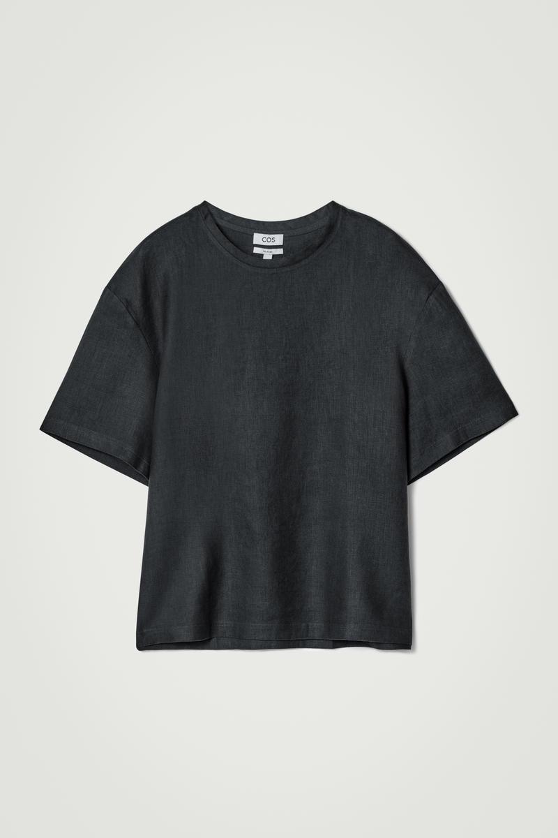 COS オーバーサイズリネンTシャツ