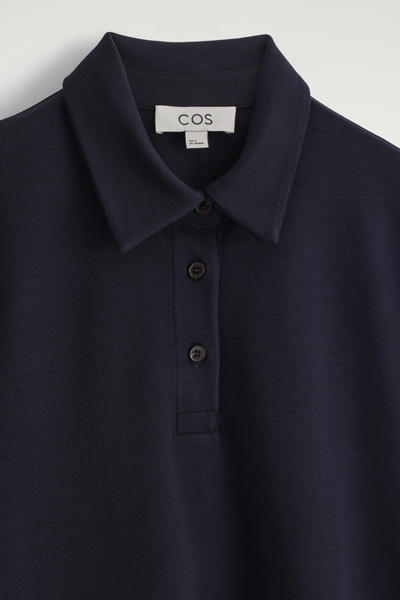 COS ジャージーポロミニドレス