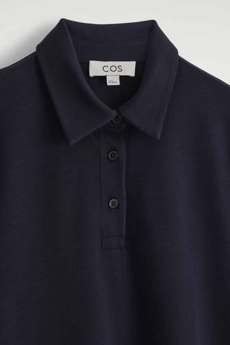 COS ジャージーポロミニドレス
