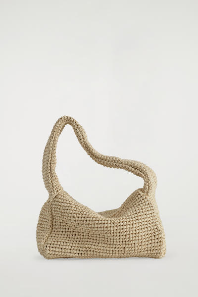 COS ラフィア スラウチーミニトートバッグ