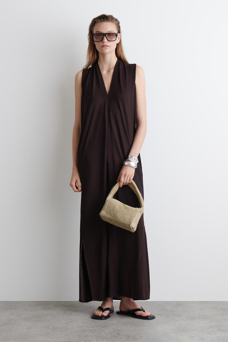 COS ラフィア スラウチーミニトートバッグ