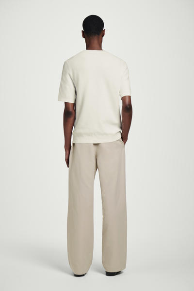 COS テクスチャーニットコットンTシャツ